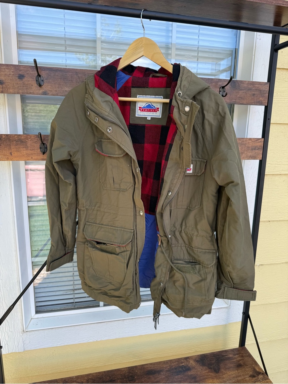 Penfield Olive Green Hooded Field Jacket - Men's